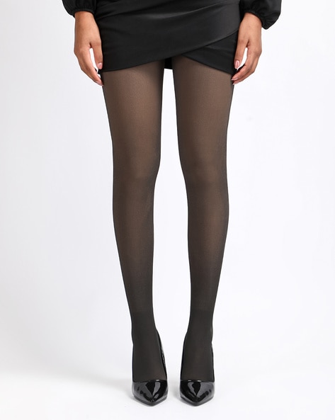 Buy N2S NEXT2SKIN Women's Nylon Opaque Pantyhose Stockings Combo - Black  (Free Size) Online