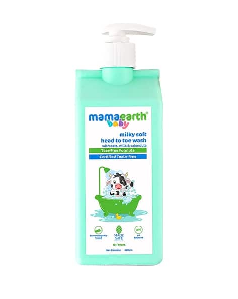 MAMAEARTH Milky Soft Head To Toe Wash with Oats Milk & Calendula