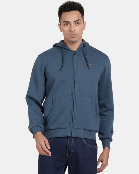 Buy Blue Sweatshirt Hoodies for Men by T Base Online Ajio