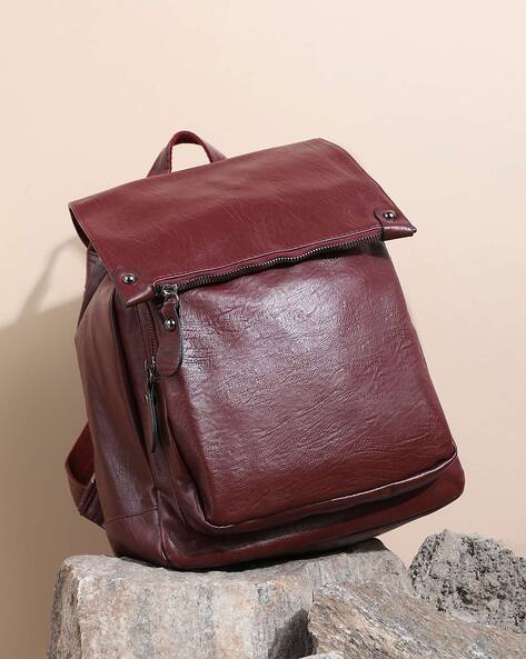 Buy leather online backpack