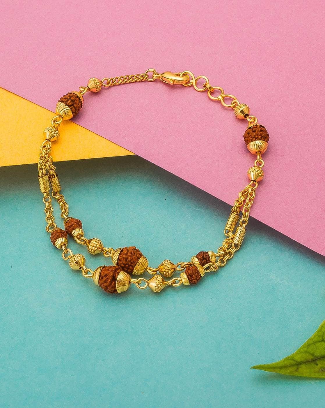 235-GBR2303 - 22K Gold 'Rudraksha' Bracelet For Men | Rudraksha bracelet,  Bracelets for men, 22k gold