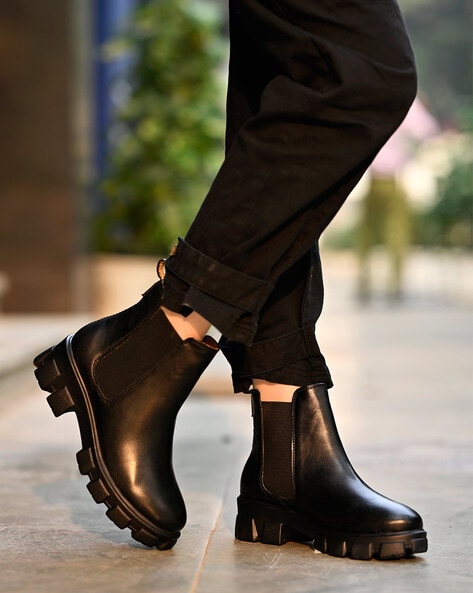 Buy Black Boots for Women by Shoetopia Online