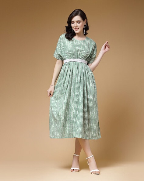 Buy Green Dresses & Gowns for Women by INDIBELLE Online