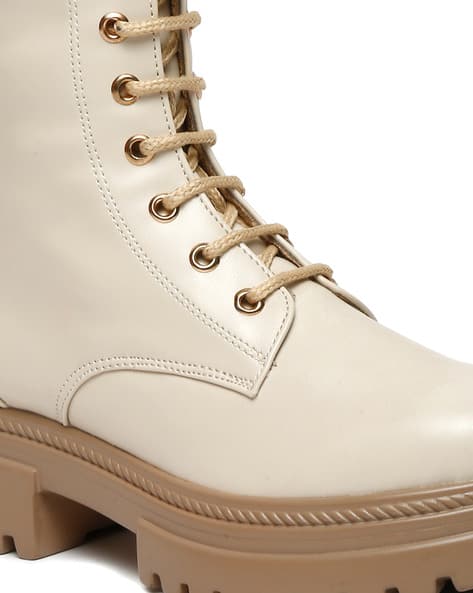 Buy Cream Boots for Women by Valiosaa Online