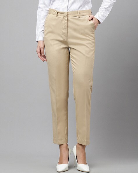 Buy Mens Cotton Linen English Khaki Trousers Online | Merchant Marine