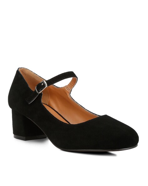 Sai black suede online mary janes