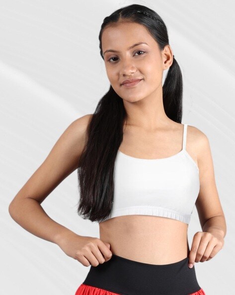 Non-Padded Sports Bras with Contrast Taping