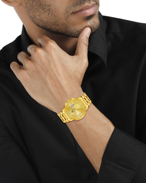 Gold hot sale watch man