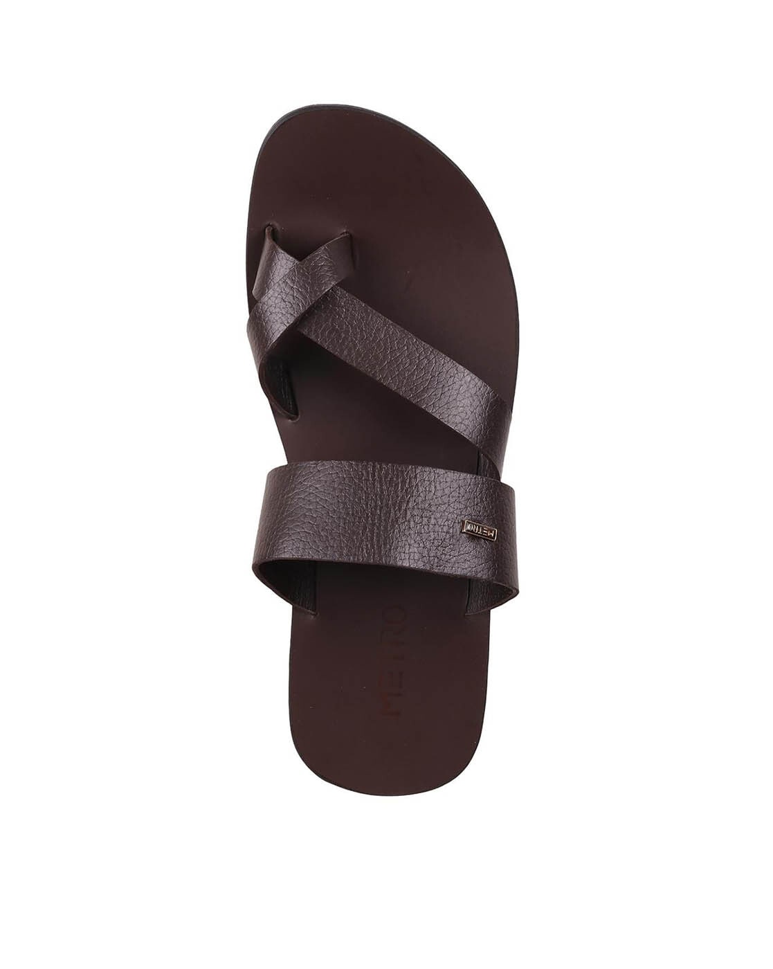 Buy Men Brown Casual Slippers Online | SKU: 16-674-12-40-Metro Shoes