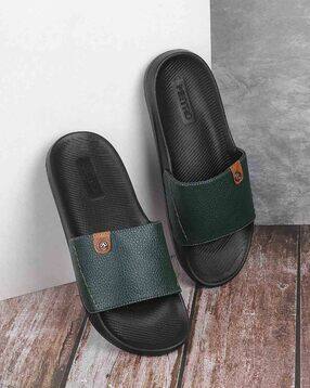 metro Men Textured Slides with Metal Accent-picture-31