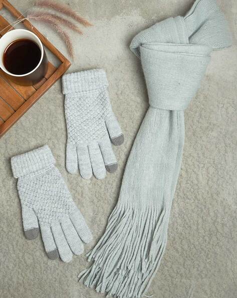 Set of Gloves & Tasselled Stole Price in India