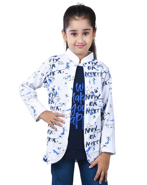 Buy White Jackets Shrugs for Girls by Jam Sugar Online Ajio