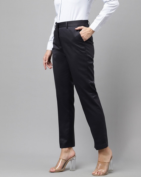 Cigarette trousers - Dark grey - Ladies | H&M IN