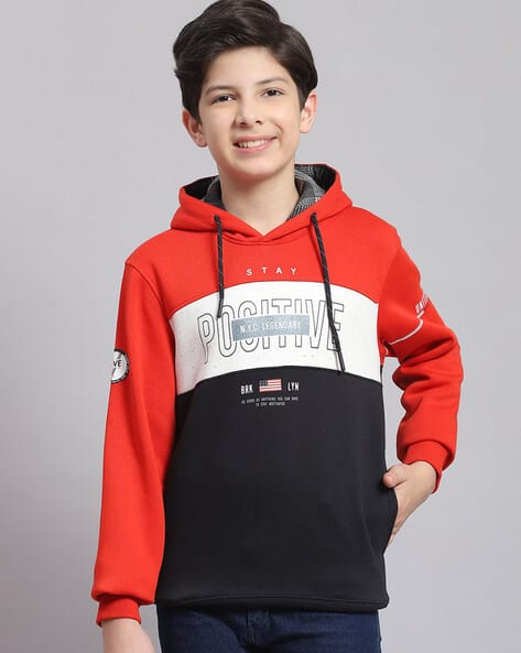 Buy Rust Sweatshirts Hoodie for Boys by MONTE CARLO Online
