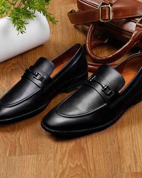 Buy Obsidian Black Formal Shoes for Men by LOUIS STITCH Online