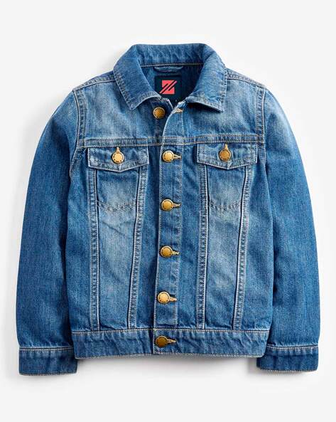Beautiful Denim Jacket With Sequin Angel Wings Patch Girls Kids Clothing  Winter Wear - PuppetBox