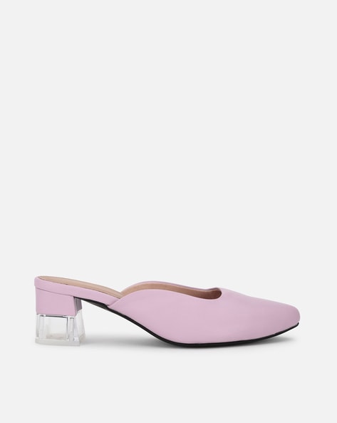 Buy Purple Heeled Sandals for Women by LONGWALK Online | Ajio.com