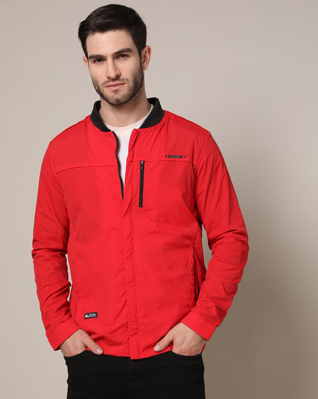 Snow technical jacket EA7 Emporio Armani 6LTG15 TN45Z high-risk red color