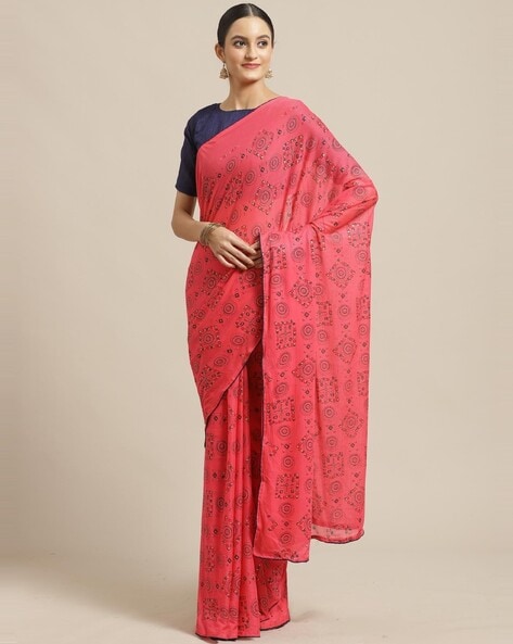 Multicolored Casual Wear Floral Printed Art Silk Saree