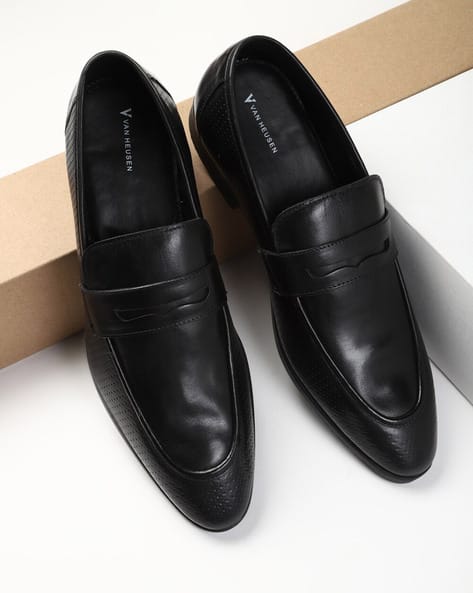 Men Leather Penny Loafers