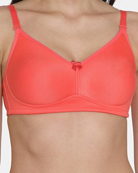 Tweens Coral, Green Full Coverage Non Padded T-shirt Bra at Rs 500