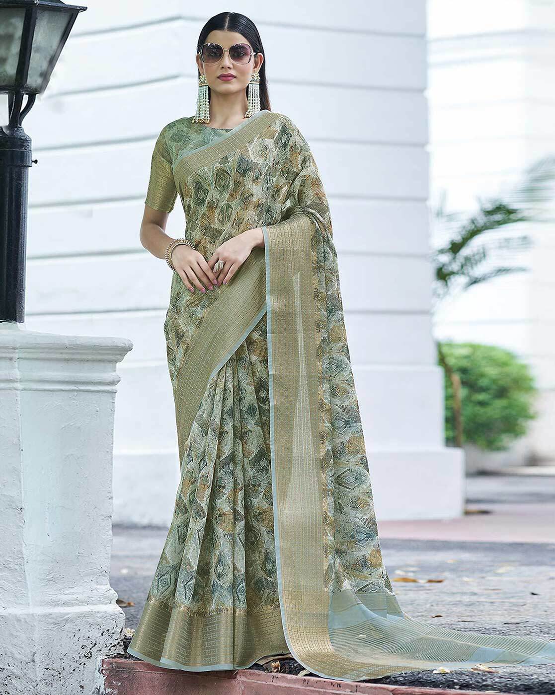 Linen Saree - Buy Online Linen sari | Linen sarees Collection – Page 3