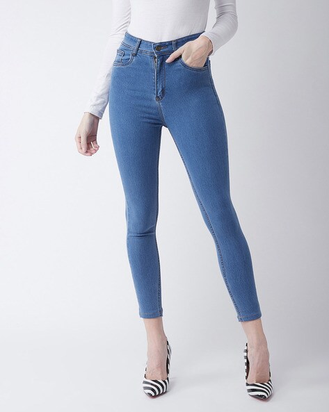 High Rise Skinny Fit Stretch Jeans