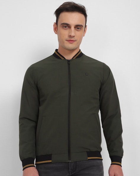 Allen solly green outlet jacket