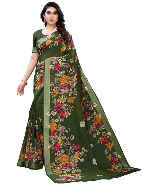 Buy Peachmode Embroidered Bollywood Art Silk Cream Sarees Online @ Best  Price In India | Flipkart.com