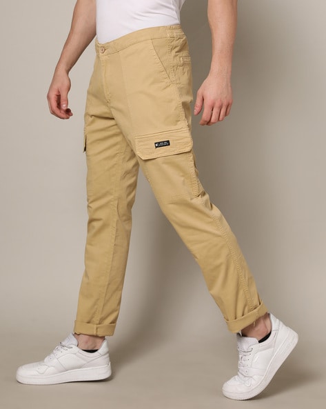 Buy Khaki Trousers & Pants for Men by Marks & Spencer Online | Ajio.com