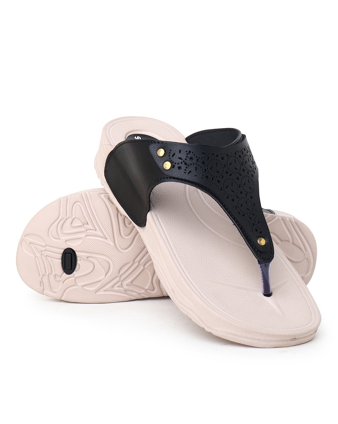 Buy Beige Flip Flop & Slippers for Women by Metro Online | Ajio.com