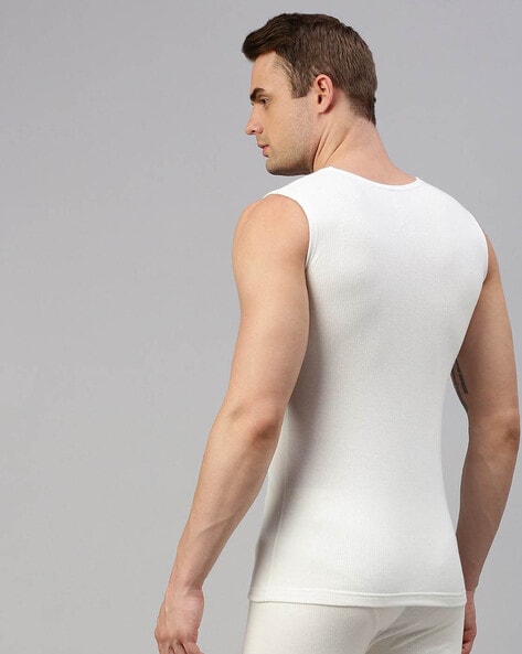 White thermal hot sale vest mens