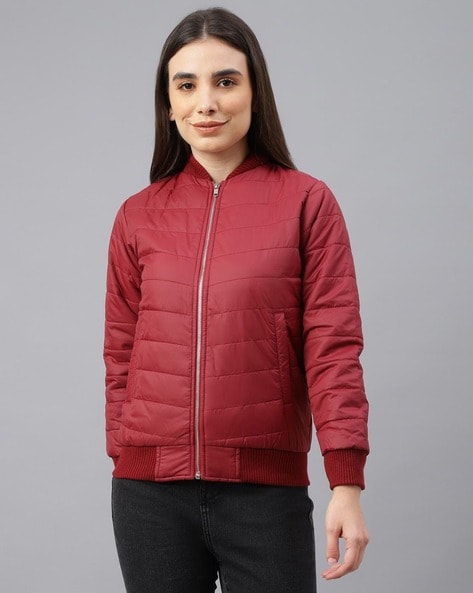 Buy Girls Beige Quilted Bomber Jacket Online at Sassafras