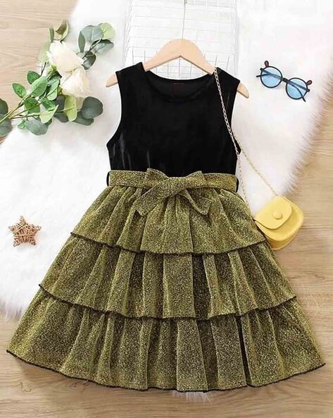 Buy Black Dresses Frocks for Girls by Thoillling Online Ajio