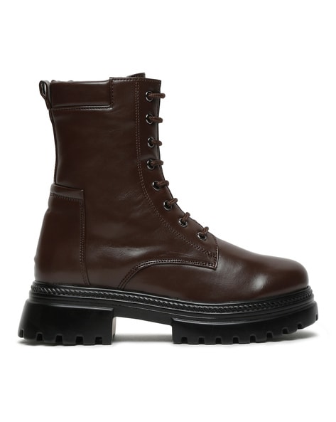 Leather calf hot sale boots sale