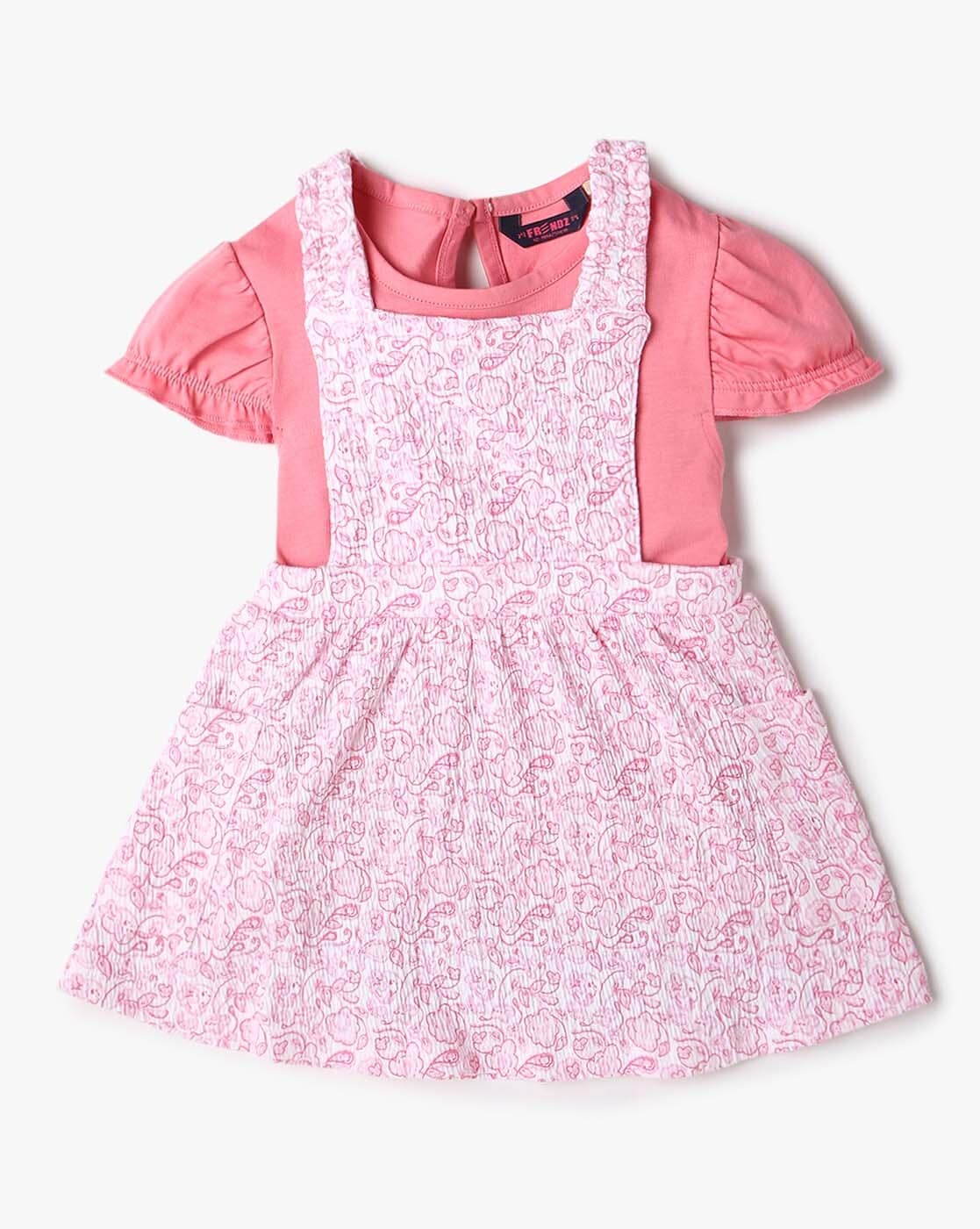 Buy Pink Dungarees for Infants by INF FRENDZ Online