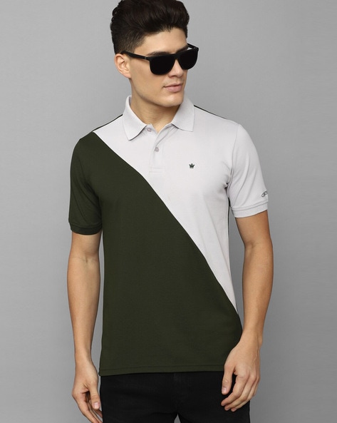 Buy Louis Philippe Men Brown Polo T-Shirt Online