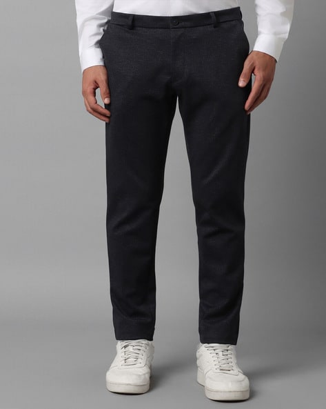 Buy Louis Philippe Black Trousers Online - 801546 | Louis Philippe