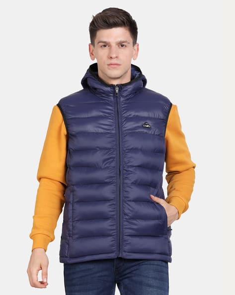 Men Zip-Front Regular Fit Gillet