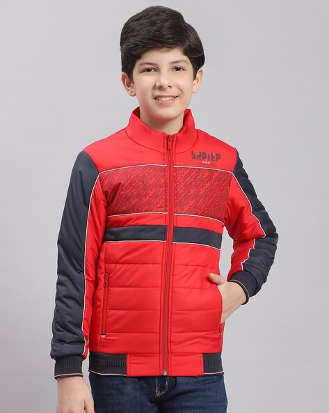 Buy Women Red Stripe Jacket Online in India - Monte Carlo