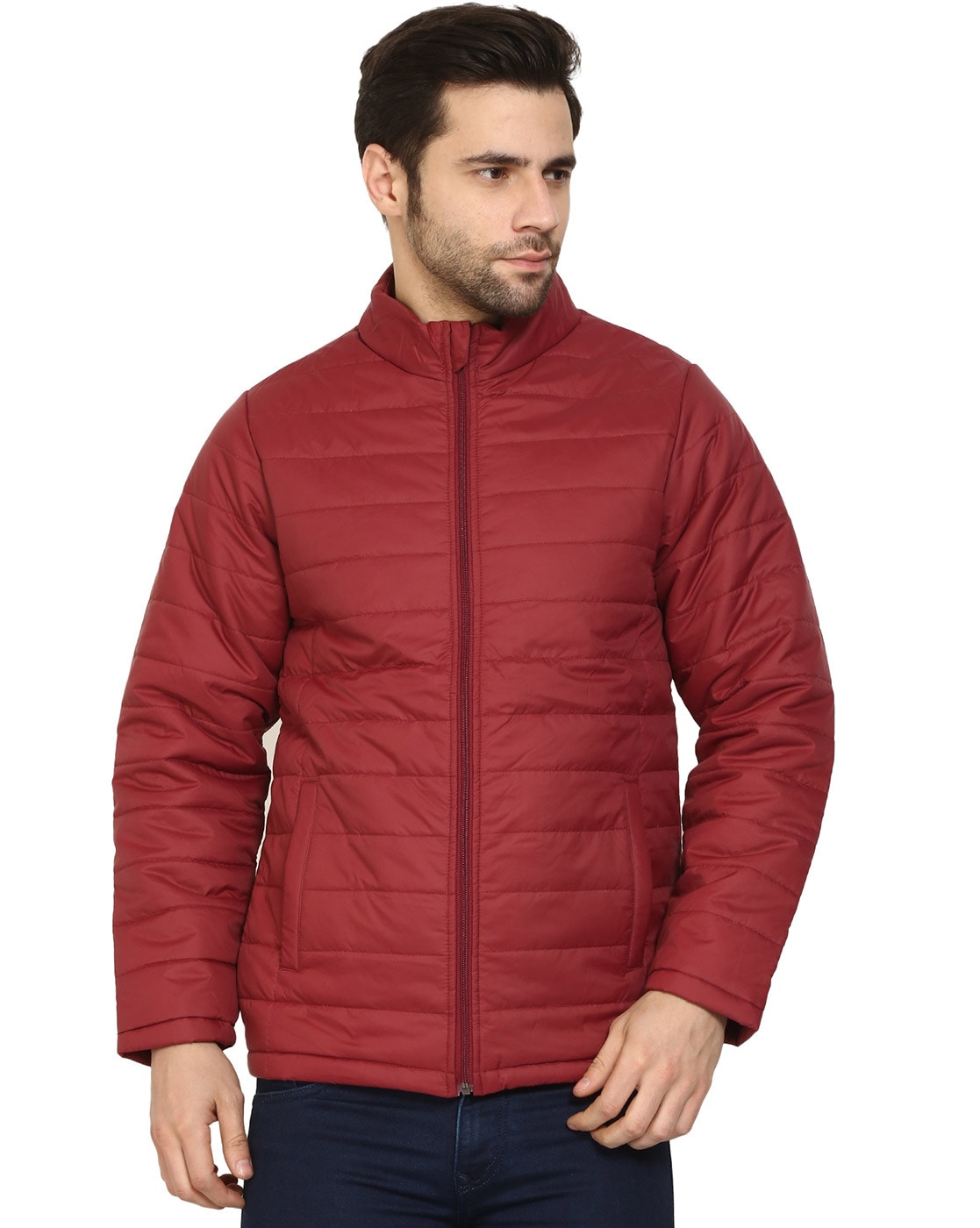 NTTData-men-zipper-jacket-with-double-tipping bomber jacket DT India