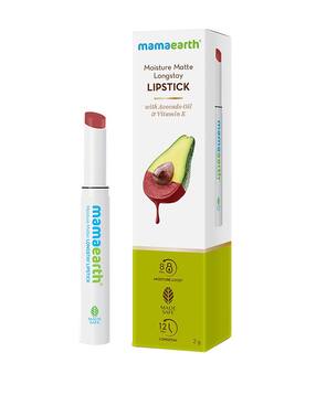 mamaearth Moisture Matte Longstay Lipstick with Avocado Oil & Vitamin-E - 17 Raisin Punch-picture-16