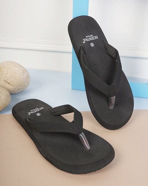 Scentra Men Thong-Strap Flip-Flops