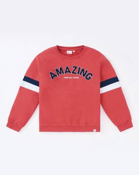 Buy Rust Sweatshirts Hoodie for Boys by Ed-A-Mamma Online