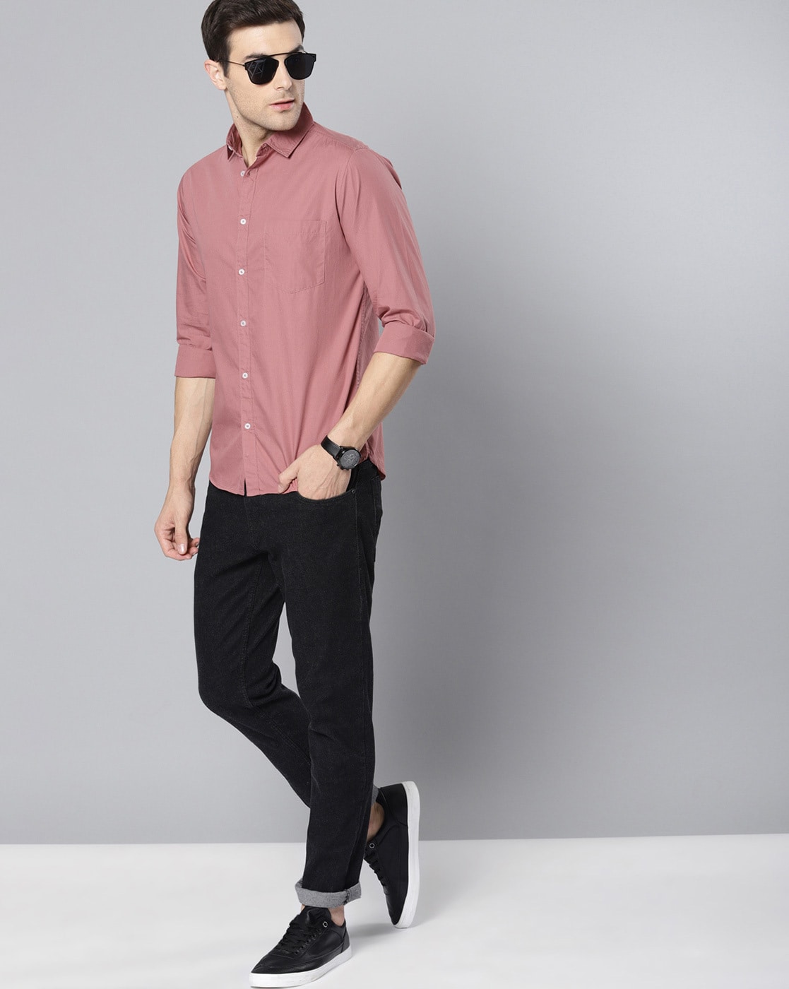 Men's Cotton Maroon Half sleeves Casual Shirt | Casual shirts, Khaki pants  men, Maroon shirts