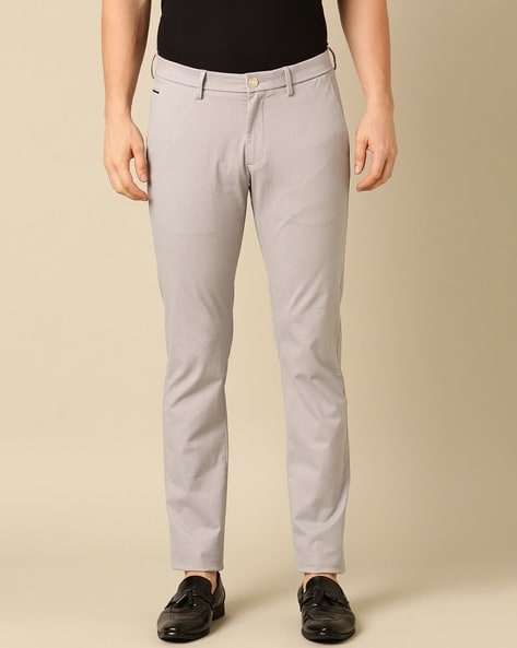 Buy Men Brown Regular Fit Solid Casual Trousers Online - 680570 | Allen  Solly