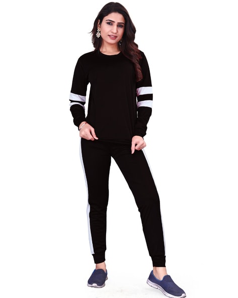 Lace Round-Neck Tracksuit