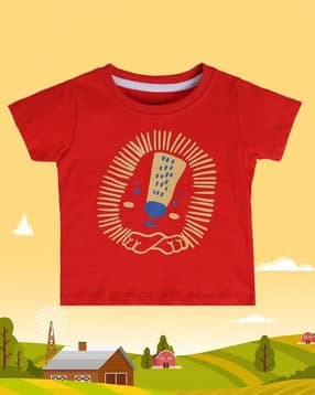 mini klub Boys Graphic Print Crew-Neck T-Shirt-picture-19