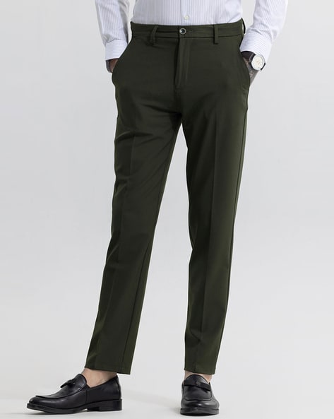 Flat Front Trousers - Buy Flat Front Trousers online in India