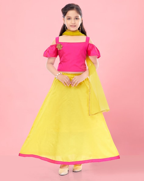 Buy Aarika Kids Orange Lehenga Cholis for Girls Clothing Online @ Tata CLiQ